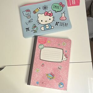 HELLO KITTY PENCIL POUCH AND COMPOSITION BOOK 2-PACK